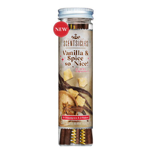 Vivendi Scentsicle Scented Tree Hanger, 6 Sticks - Vanilla & Spice